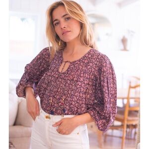 NEW NWT Bell by Alicia Bell Metallic Ariana Top